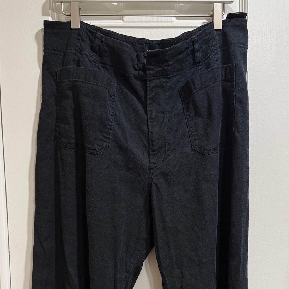 Maeve Women’s Colette European Linen Stretch Wide Leg Cropped Pant